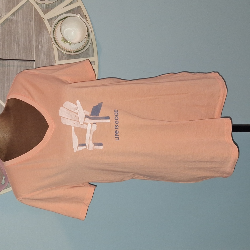 Life Is Good Women's Sunset Orange Tee